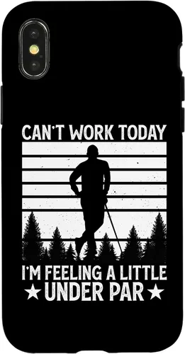 Vista 4 de iPhone 15 Can't Work Today I'm Feeling A Little Under Par - Funny Golf Case