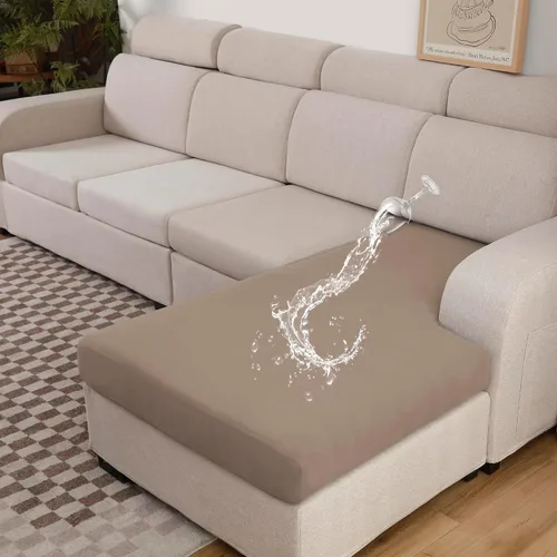 Vista 11 de Fundas de cojín impermeables para sofá, fundas de asiento de sofá, fundas de cojín individuales elásticas para sofá seccional, fundas protectoras