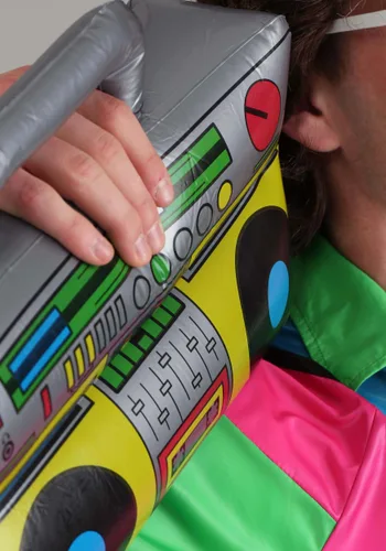 Vista 2 de Boombox inflable de los 80 Multicolor