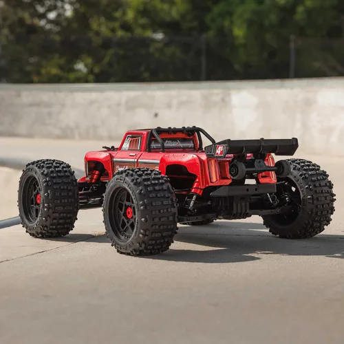 Vista 3 de ARRMA Camión RC Outcast 4X4 4S BLX 1/10 4WD Camión de acrobacias RTR (batería y cargador no incluidos), rojo, ARA4410V2T4