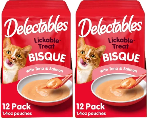 Vista 16 de Hartz Delectables - Golosinas húmedas para gatos, atún, 12 unidades - 3270011057