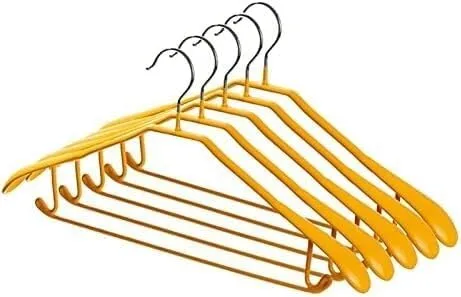 Vista 21 de Perchero organizador de ropa, perchas de ropa / perchas para abrigos, 10 perchas de metal antideslizante sin costuras para el hogar para colgar ropa