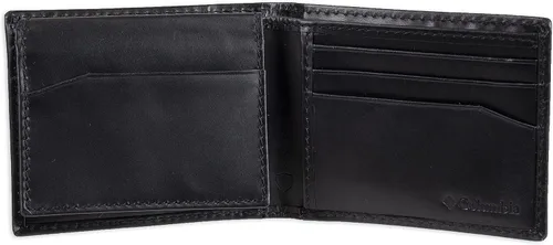 Vista 2 de Columbia Cartera RFID para hombre, Cuero negro