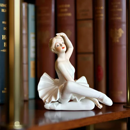 Vista 7 de MTME - Figuras de porcelana para ballet, estatua esculpida, artesanía, artículos de arte, escultura, decoración del hogar