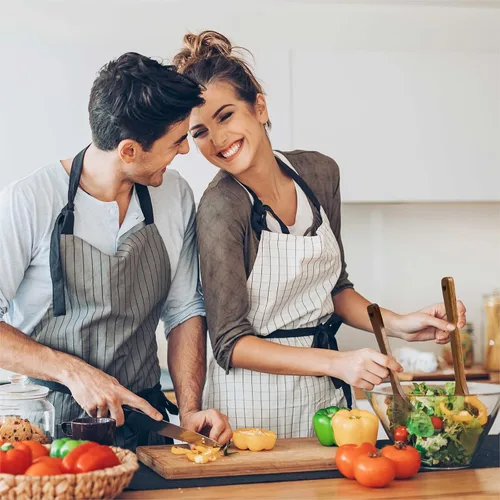 Vista 7 de Cucharas de madera en forma de corazón - Cubertería de cocina de madera en forma de corazón para cocinar con amor, regalos únicos del Día