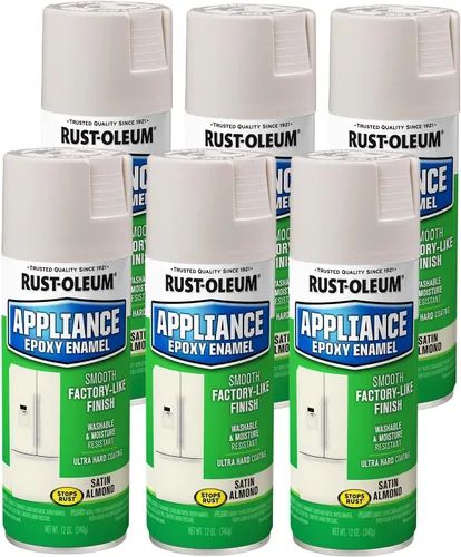 Vista 13 de Rust-Oleum 7882830 - Pintura en aerosol de epoxi para electrodomésticos, 12 onzas, color almendra