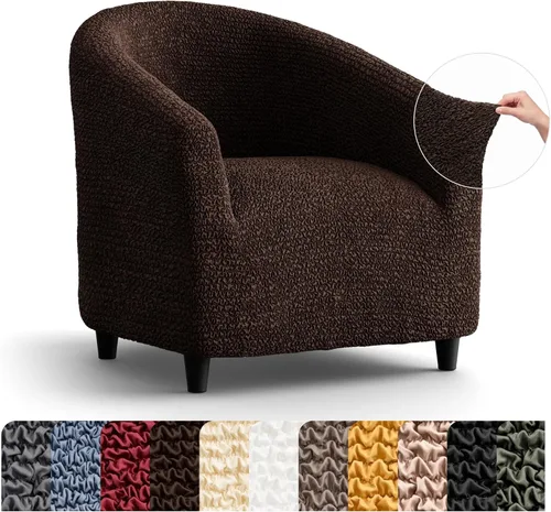 Vista 14 de PAULATO BY GA.I.CO. Funda elástica para sillón de 1 pieza, funda bielástica para silla de club, protector de muebles para sillón de bañera, lavable