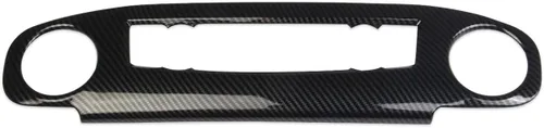Vista 5 de Panel de aire acondicionado de consola central de fibra de carbono para Nissan Frontier 2022-2024