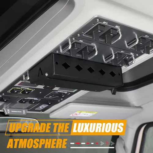 Vista 3 de Canasta de Almacenamiento Interior de Coche Compatible con INEOS Grenadier 2022-2025 Panel de Techo Multifuncional Expansión de Almacenamiento