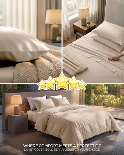 Vista 6 de Utopia Bedding - Juego de sábanas, tamaño individual, microfibra cepillada, suaves, esquinas profundas, incluye 1 encimera, 1 bajera y 1 fundas