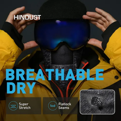 Vista 4 de THINDUST Winter Balaclava Ski Mask for Men Women, Thermal Fleece Windproof Breathable Full Face Mask Neck Warmer
