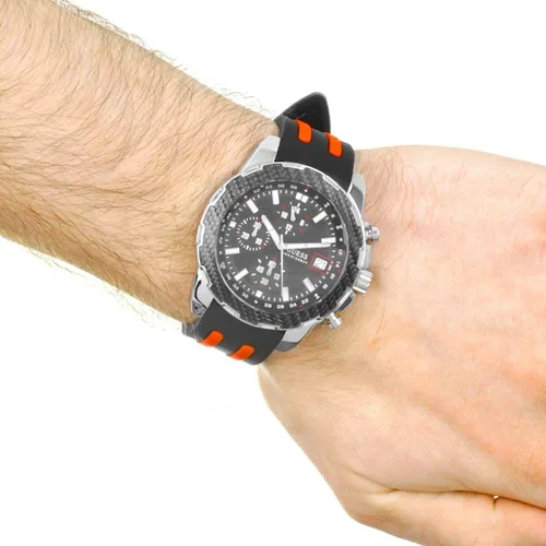 Vista 5 de Guess W1047G1 - Reloj de cuarzo con correa de silicona para hombre