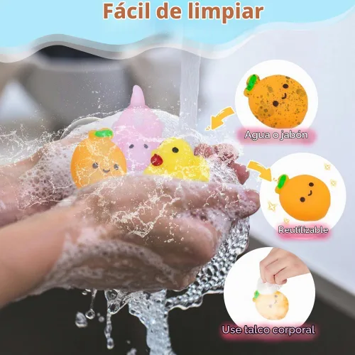 Vista 5 de Paquete de 40 juguetes Mochi Squishies, Kawaii Squishies a granel