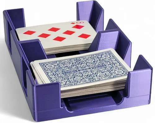 Vista 20 de Bandeja de plástico negro para cartas o carrito, no giratoria, fabricada en Estados Unidos Non-Swivel, Deluxe Plastic, Holds up to 2 decks, Does