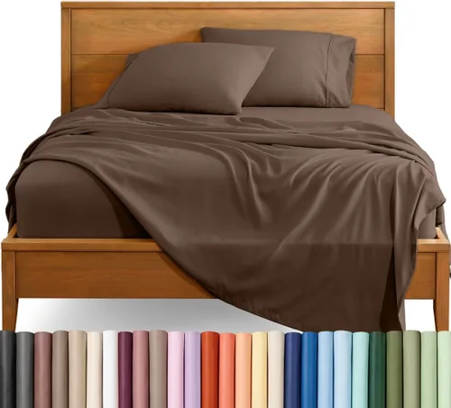 Vista 57 de Bare Home Juego de Sábanas Twin - Sábanas de Cama de Microfibra Ultra-Suave 1800 - Doble Cepillado - Bolsillos Profundos - Ajuste Fácil - Extra