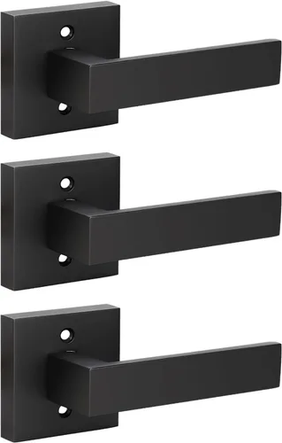 Vista 158 de KNOBWELL - Juego de cerradura con 1 picaporte resistente para puertas de una cara, ideal para puertas interiores reversibles, 0.93 libras