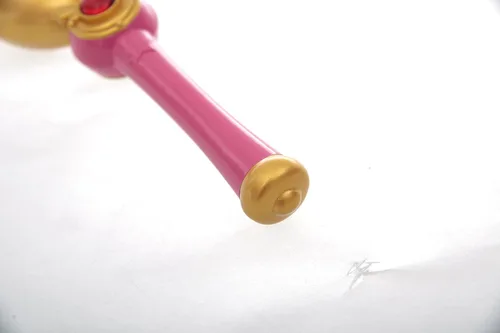 Vista 7 de OURCOSPLAY Sailor Moon Accesorios Cosplay Tsukino Usagi Moon Stick accesorios para disfraz