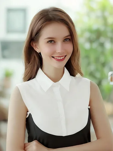 Vista 9 de YIZHONG Camisa de imitación con cuello desmontable Dickie Collars para mujeres y hombres