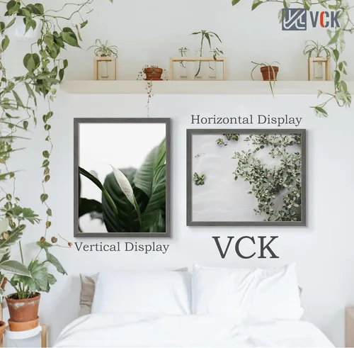Vista 381 de VCK Marcos para póster de madera maciza de 22.375 x 34 pulgadas, marco de fotos A1 negro con montaje en pared, paquete de 3