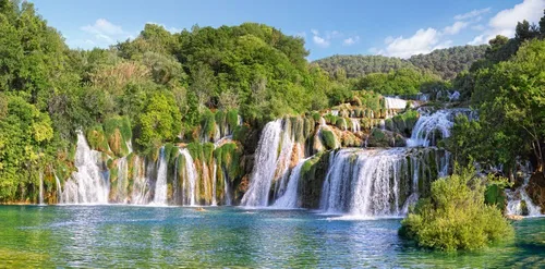 Vista 2 de Castorland "Cascadas Krka, Croacia Puzzle (4000 piezas)