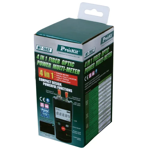 Vista 5 de Pro'sKit MT-7602 Multimetro de potencia de fibra óptica 4 en 1