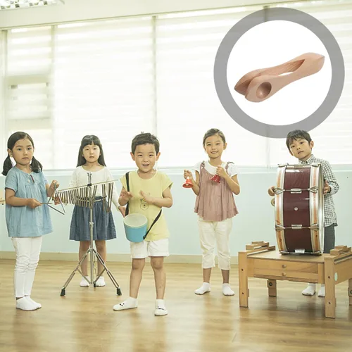 Vista 9 de GANAZONO Cucharas musicales de percusión tradicionales, instrumentos de percusión folclóricos de madera para sonido folclórico irlandés a