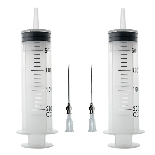 Vista 11 de 2 jeringas de cocina de 3.4 fl oz – Dispensador de pegamento de plástico de 100 cc con aguja, gran volumen para dispensar (3.4 fl oz-A)