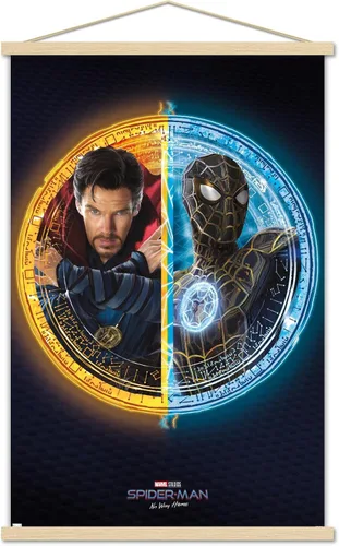 Vista 40 de Trends International Marvel Spider-Man: No Way Home - Póster de pared dúo, 22.4 pulgadas de largo x 14.7 pulgadas, versión enmarcada de madera