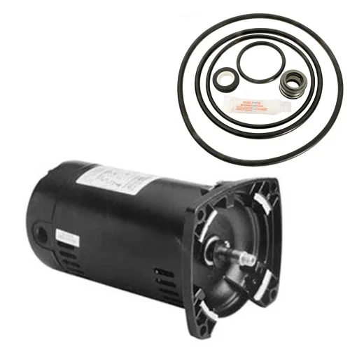 Vista 2 de Puri Tech Kit de motor de repuesto para Sta-Rite Dyna-Glas 1HP MPRA6E147L AO Smith USQ1102 con GO-KIT-47