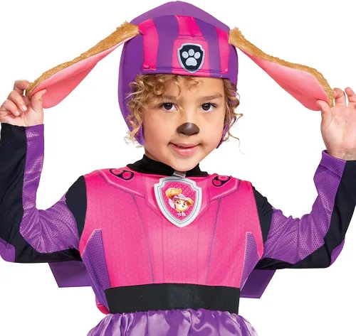 Vista 4 de Paw Patrol - Disfraz de Skye Deluxe para niños pequeños Multi colorido