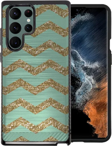 Vista 17 de Cases on Deck CasesOnDeck - Funda ajustable compatible con Samsung Galaxy S22 Ultra / S22 Ultra, armadura cepillada, funda híbrida con agarre