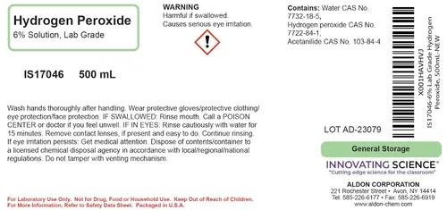 Vista 2 de Solución de peróxido de hidrógeno al 6%, 16.9 fl oz, grado de laboratorio, The Curated Chemical Collection
