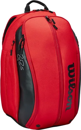Vista 2 de Bolsa para raqueta de tenis Wilson RF DNA - Roja y negra Rojo