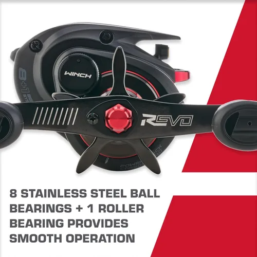 Vista 5 de Abu Garcia Revo Winch - Carrete de pesca de bajo perfil Baitcast