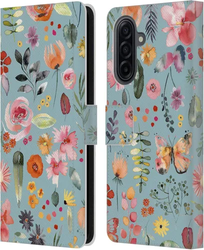 Vista 178 de Head Case Designs Officially Licensed Ninola Butterfly Nature Spring Floral Leather Wallet Case Compatible with Samsung Galaxy A07 4G