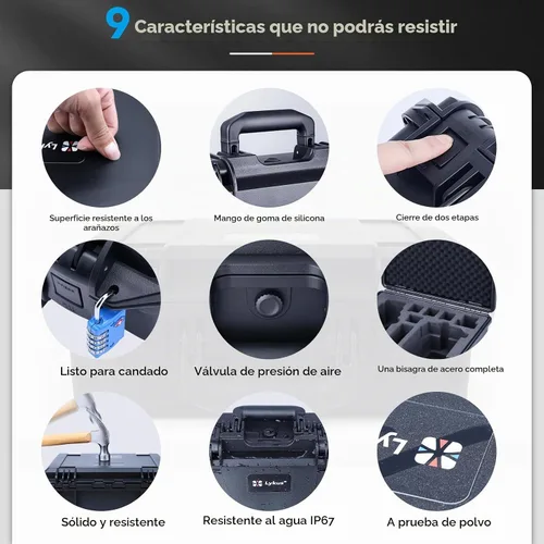 Vista 5 de Lykus Titan M350 - Carcasa rígida para DJI Mavic 3 Pro/Classic y RC Pro