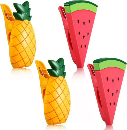 Vista 6 de Boao 4 clips para toallas de playa de flamenco, tamaño gigante, clips para sillas de playa, soporte para toallas, ropa, sombreros, para crucero