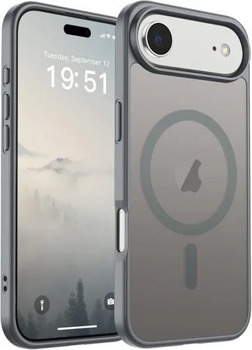 Vista 255 de SUPFINE Funda magnética para iPhone SE 2022 (3ª)/2020 (2ª), iPhone 8 (compatible con MagSafe) (protección contra caídas de grado militar), funda