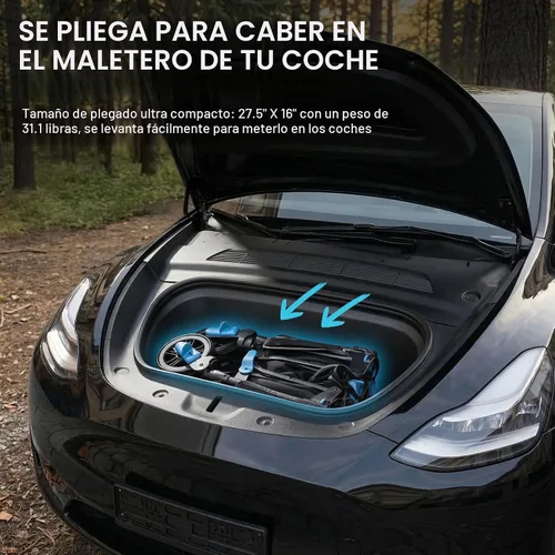 Vista 2 de EVER ADVANCED Vagón ultracompacto para 2 niños, vagón cochecito plegable de viaje de empujar y tirar con toldo desmontable, asas y arneses Negro