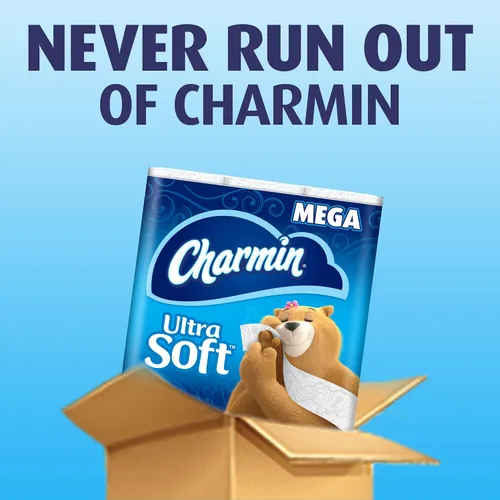 Vista 7 de Charmin Papel higiénico ultra suave de 2 capas, 264 hojas por rollo, 8 rollos por paquete, caja de 3 paquetes
