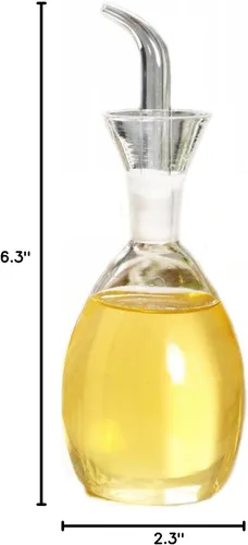 Vista 9 de ELETON Planet Glass - Decantador de aceite y cruet de 10 onzas Food-Grade Borosilicate Glass Oil Dispenser Bottle