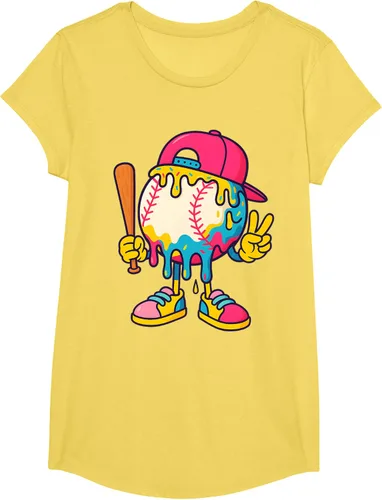 Vista 11 de Camiseta de béisbol Ice Cream Drip Youth Back To School Baseball Stuff