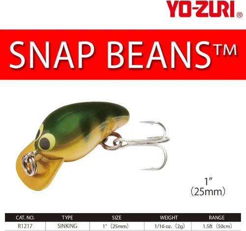 Vista 2 de Yo-Zuri Yo Zuri R 1217 - Frijoles a presión S 0.984 in 1 Crawfish