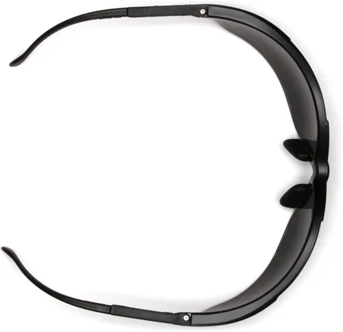 Vista 5 de Pyramex Venture II Safety Eyewear, Indoor/Outdoor Mirror Anti-Fog Lens Lente de espejo de E/S/marco azul metálico