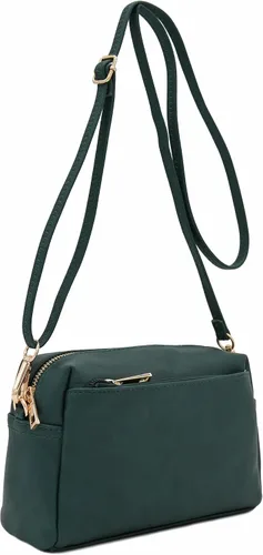 Vista 141 de FashionPuzzle Triple Zip Small Crossbody Bag