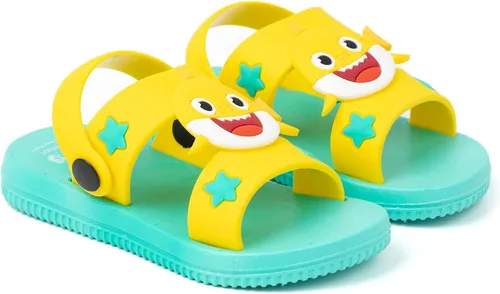 Vista 3 de Baby Shark Sandalias para niños y niñas con correa de apoyo para el verano