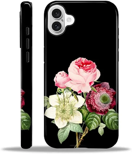 Vista 87 de Funda para iPhone 11, resistente híbrida 2 en 1, protección completa contra golpes con acabado brillante, diseño de collage de tela a cuadros