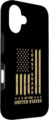 Vista 3 de Funda USCG de la Guardia Costera de Estados Unidos y la bandera estadounidense USCG para iPhone 16