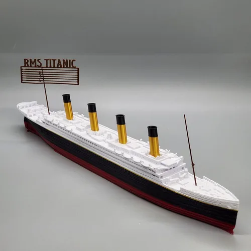 Vista 9 de THEROLLER3D RMS Titanic Model Ship 1 pie de largo montado, históricamente preciso, réplicas Titanic