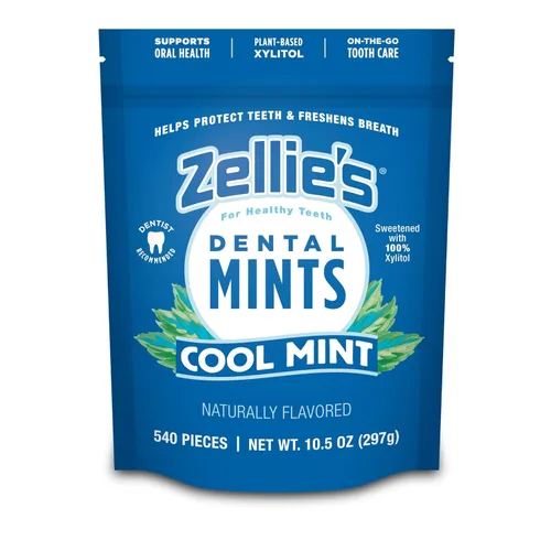 Vista 16 de Zellie's Mentas 100% xilitol de cereza para el aliento Sin aspartamo, sin gluten, mentas veganas y kosher (250 unidades - Paquete de 1)